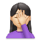 Woman Facepalming- Light Skin Tone emoji on LG